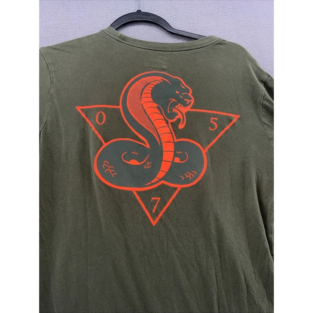 Nike AM Shirt Mens Sz S Green Long Sleeves Crew Cobra Non Ducor